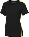 Am image of a Custom ATC Pro Team Home and Away Ladies Jersey in Black/Extreme Yellow!