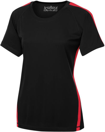 Am image of a Custom ATC Pro Team Home and Away Ladies Jersey in Black/True Red!