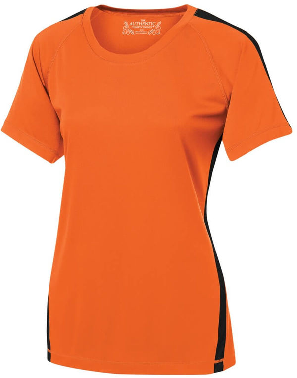 Am image of a Custom ATC Pro Team Home and Away Ladies Jersey in Deep Orange/Black!