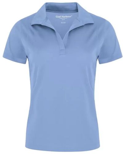 Am image of a Custom Coal Harbour Snag Resistant Ladies Sport Shirt in Blue Lake!