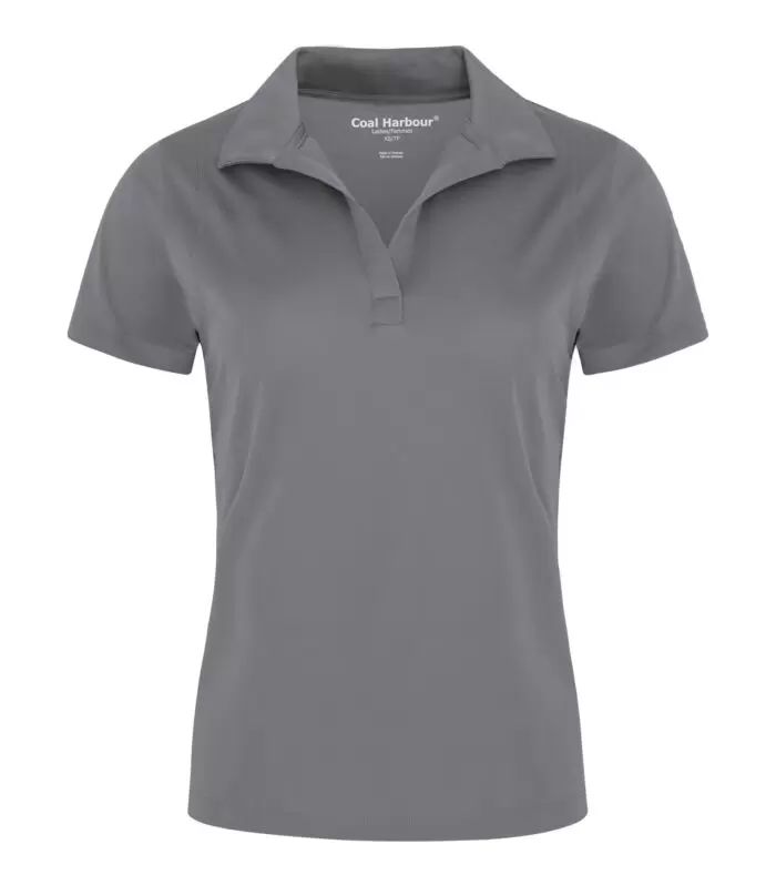 Coal Harbour Snag Resistant Ladies Sport Shirt in Grey Concrete
