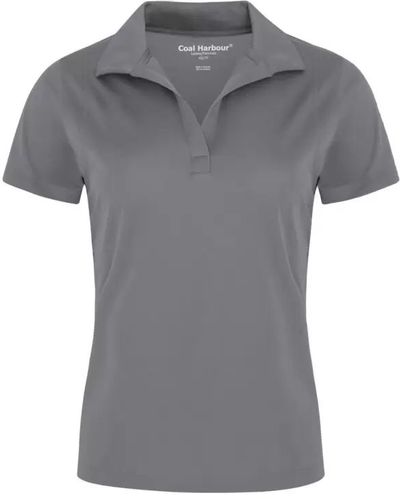 Am image of a Custom Coal Harbour Snag Resistant Ladies Sport Shirt in Grey Concrete!