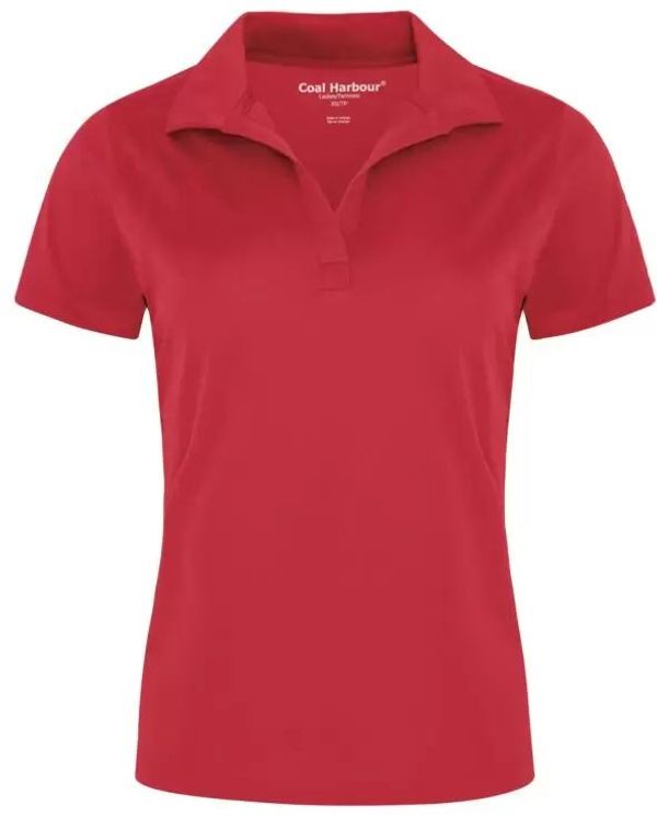 Am image of a Custom Coal Harbour Snag Resistant Ladies Sport Shirt in True Red!