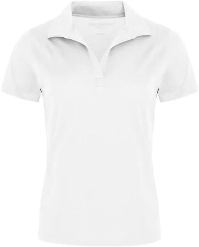 Am image of a Custom Coal Harbour Snag Resistant Ladies Sport Shirt in White!