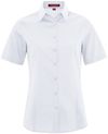 Am image of a Custom Coal Harbour Everyday Short Sleeve Woven Ladies Shirt in True White!
