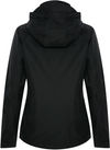 Am image of a Custom Coal Harbour Coast to Coast Waterproof Ladies' Rain Jacket in Black!