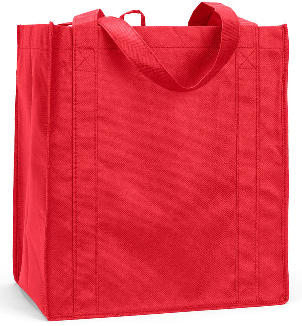 Am image of a Custom Liberty Bags Reusable Shopping Bag in Red!
