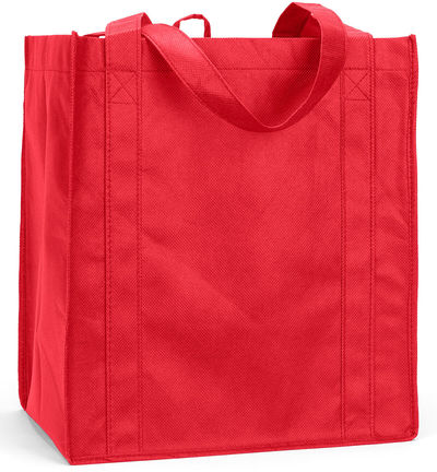 Am image of a Custom Liberty Bags Reusable Shopping Bag in Red!