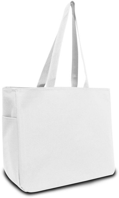 Am image of a Custom Liberty Bags Reusable Shopping Bag in White!