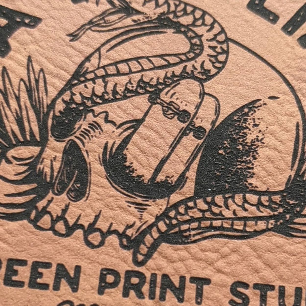 Leather Laser Engraving Coastal Reign