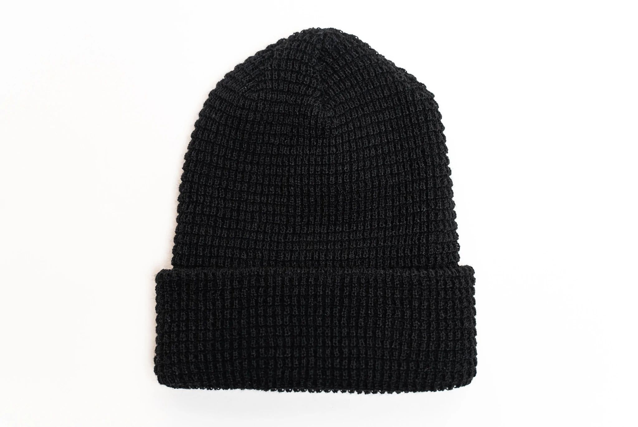 Beaniiez Leery Waffle Acrylic Toque in Black