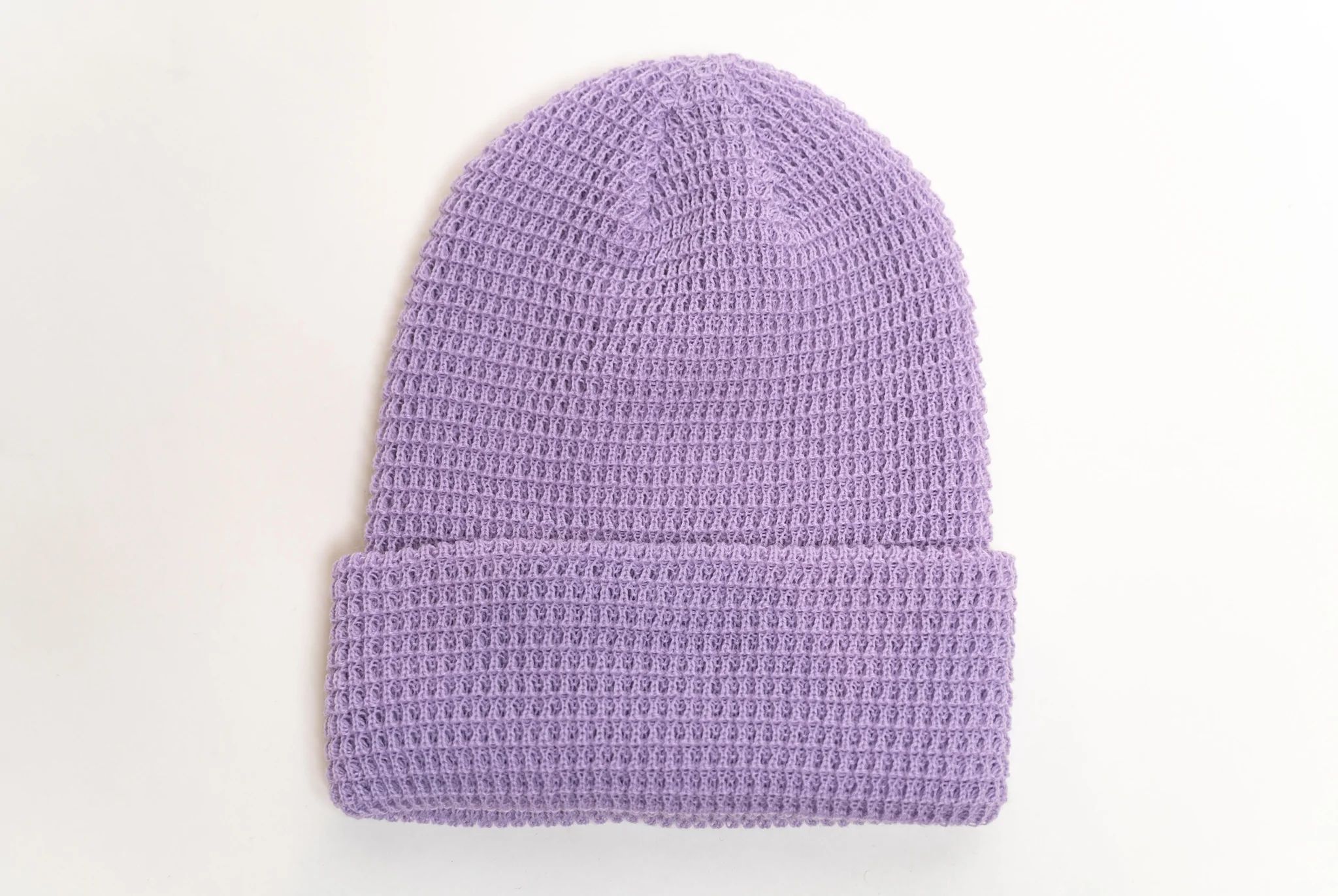 Beaniiez Leery Waffle Acrylic Toque in Lavender
