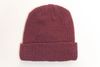 Am image of a Custom Beaniiez Leery Waffle Acrylic Toque in Pigment Maroon!