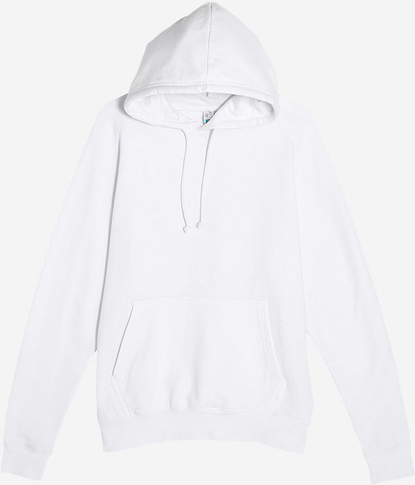 Am image of a Custom Lane 7 French Terry Hoodie in White!
