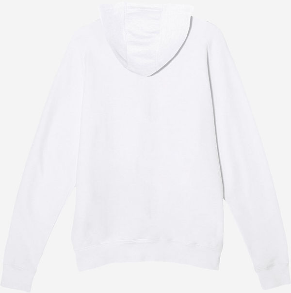 Am image of a Custom Lane 7 French Terry Hoodie in White!