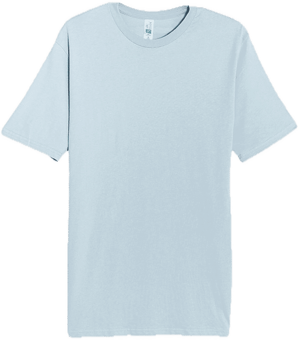 Am image of a Custom Lane 7 Deluxe Tee in Blue Mist!