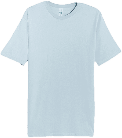 Am image of a Custom Lane 7 Deluxe Tee in Blue Mist!