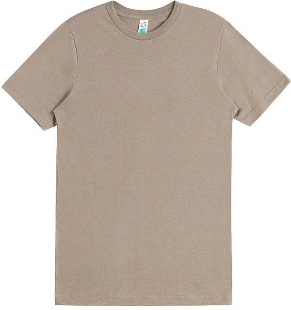 Am image of a Custom Lane Seven Deluxe CVC Tee in Brown Heather!