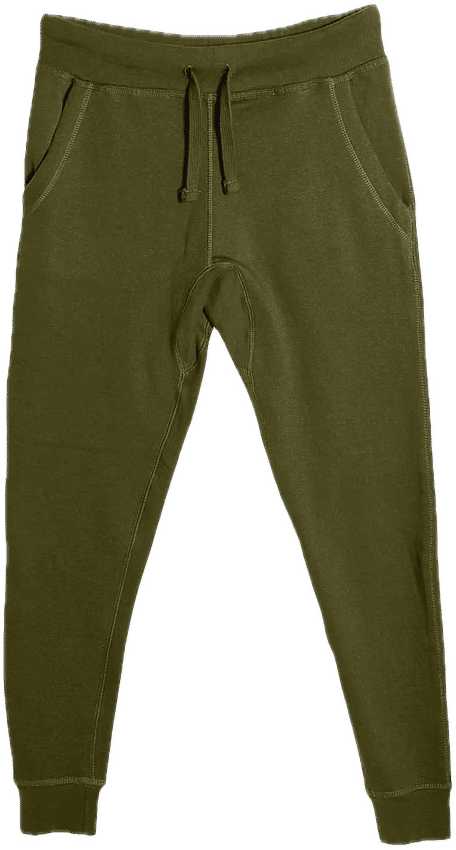 Lane 7 Premium Fleece Joggers in Army Green