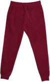 Am image of a Custom Lane 7 Premium Fleece Joggers in Burgundy!