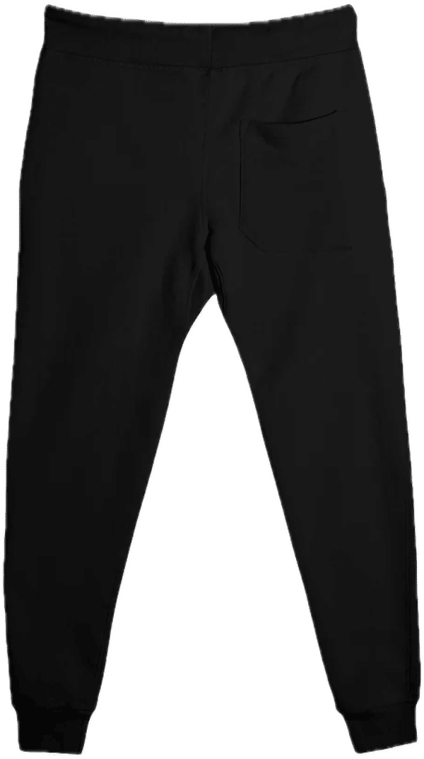 Am image of a Custom Lane 7 Premium Fleece Joggers in Black!