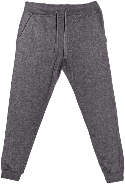 Am image of a Custom Lane 7 Premium Fleece Joggers in Charcoal Heather!
