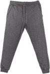 Am image of a Custom Lane 7 Premium Fleece Joggers in Charcoal Heather!