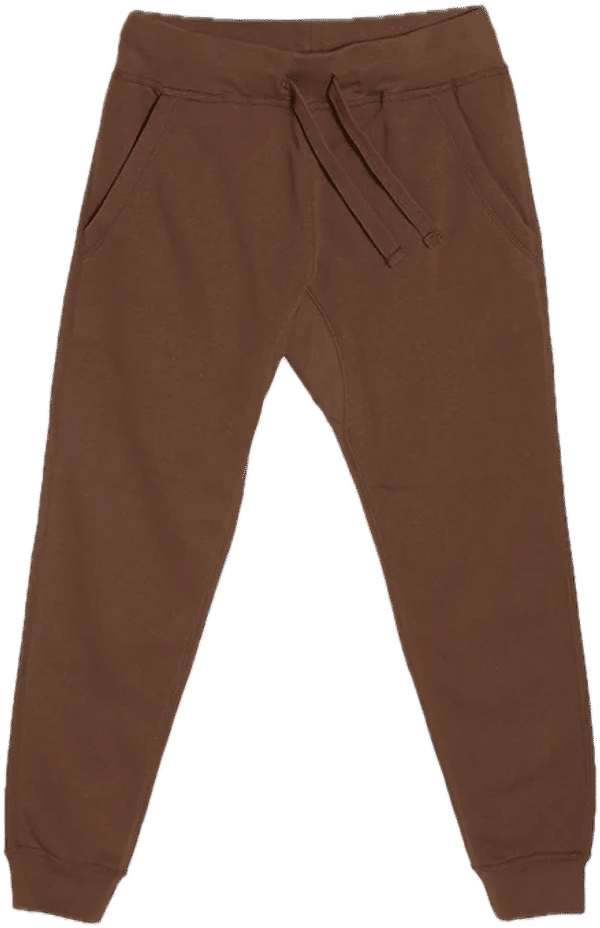 An image of a Custom Lane 7 Premium Fleece Joggers in Chestnut!