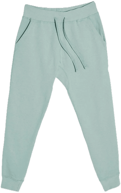 Am image of a Custom Lane 7 Premium Fleece Joggers in Sea Foam!