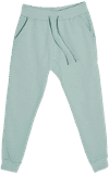 Am image of a Custom Lane 7 Premium Fleece Joggers in Sea Foam!