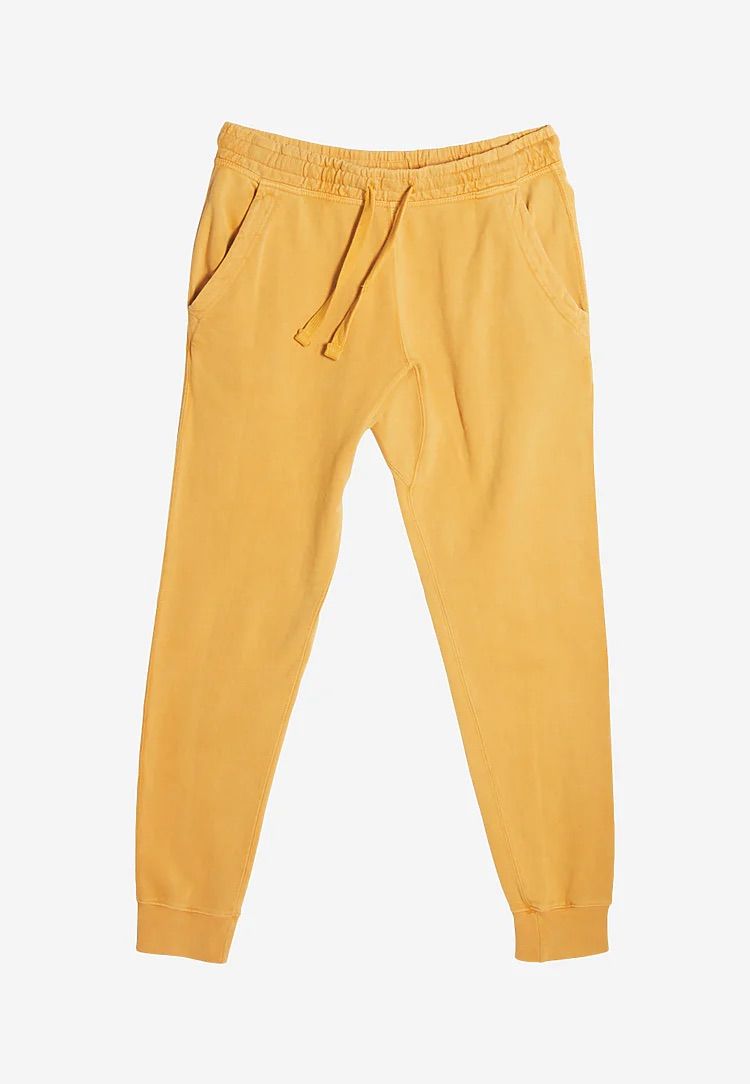 Lane 7 Vintage Joggers in Vintage Mustard