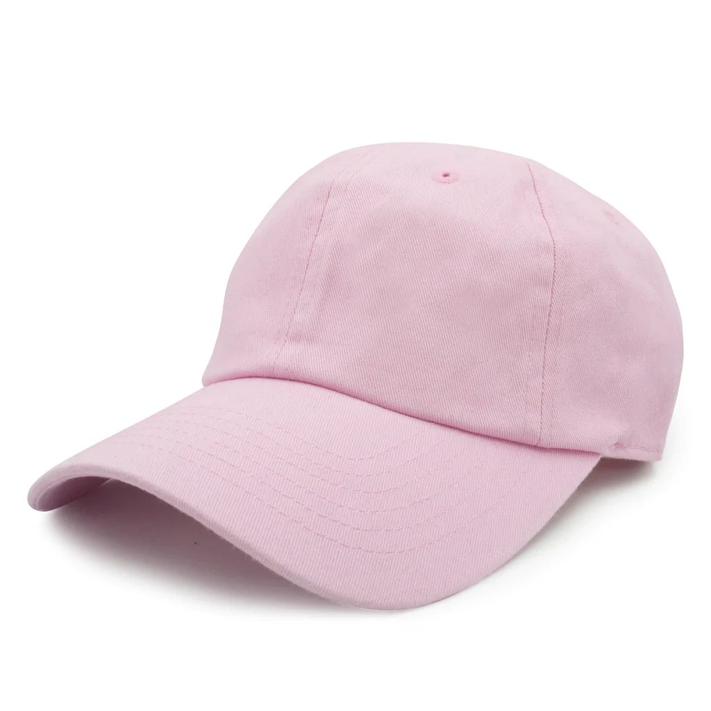 Nissi Washed Cotton Dad Cap in Light Pink
