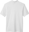 Am image of a Custom Harriton Men's Ringspun Cotton Pique Short Sleeve Polo in White!