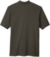 Am image of a Custom Harriton Men's Ringspun Cotton Pique Short Sleeve Polo in Black!