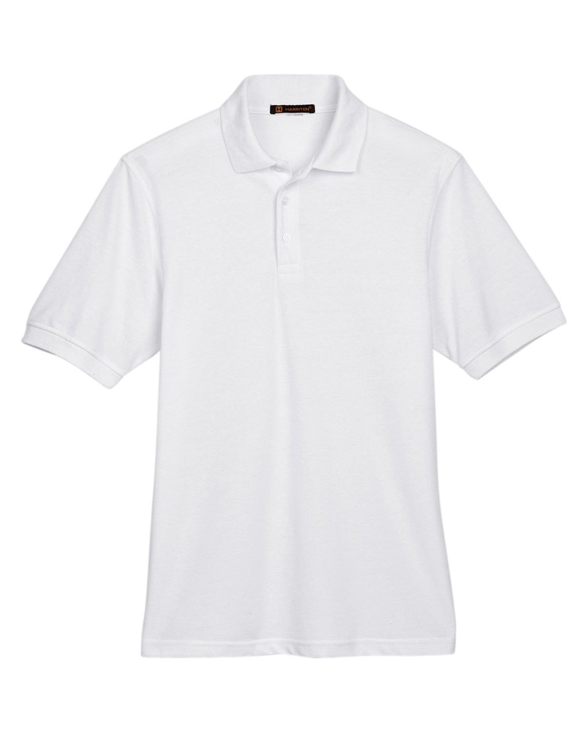 Harriton Men's 5.6 oz. Easy Blend™ Polo in White