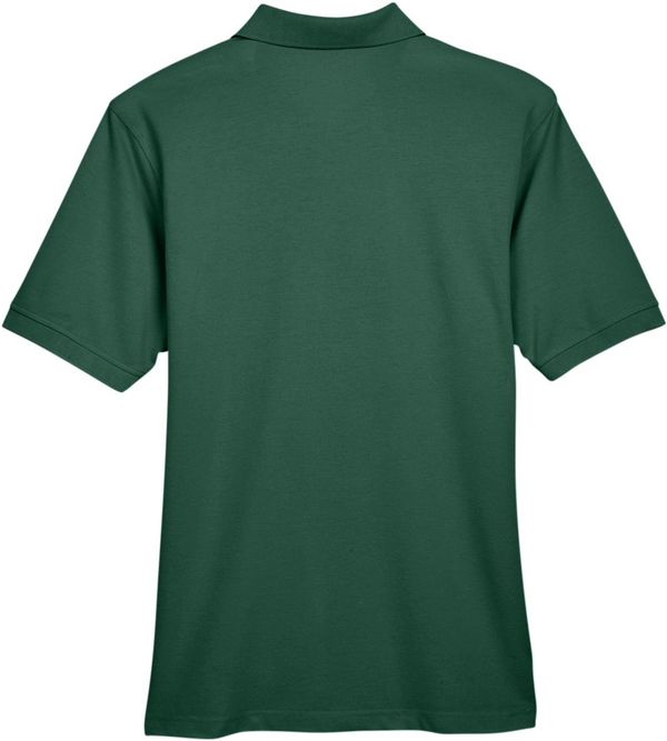 Am image of a Custom Harriton Men's 5.6 oz. Easy Blend™ Polo in Hunter!