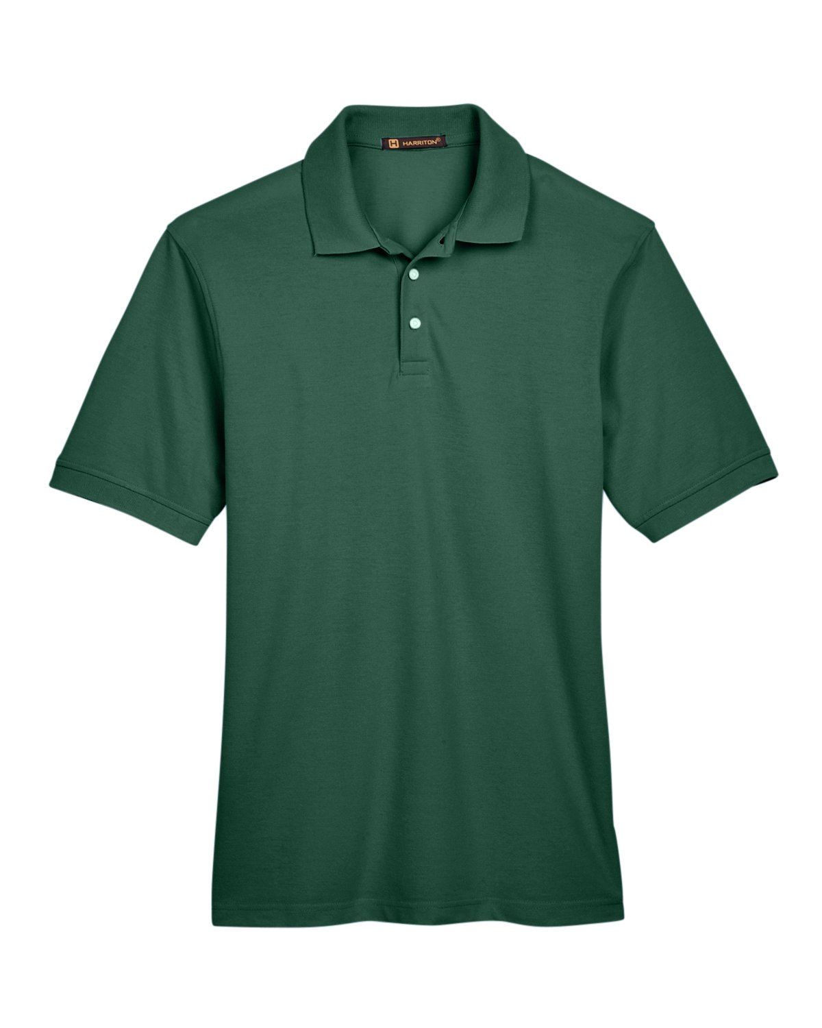 Harriton Men's 5.6 oz. Easy Blend™ Polo in Hunter