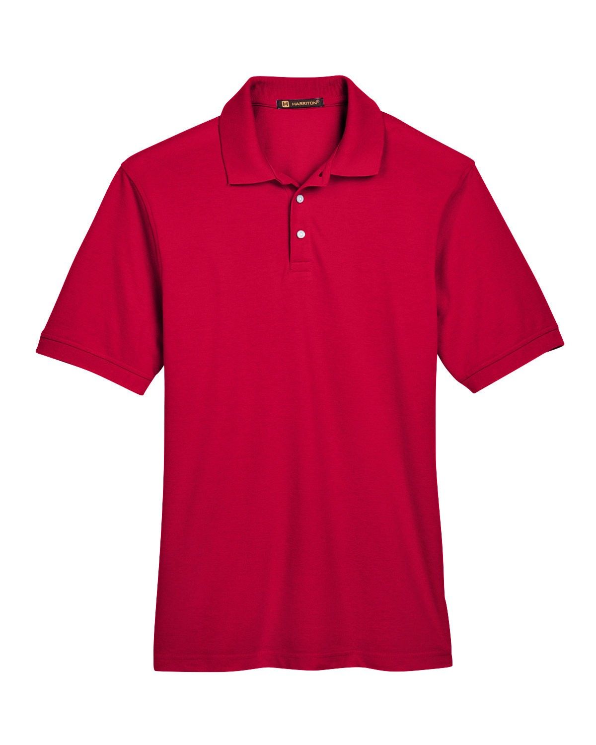 Harriton Men's 5.6 oz. Easy Blend™ Polo in Red