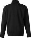Am image of a Custom Harriton Unisex Pilbloc™ Quarter Zip Sweater in BLACK!