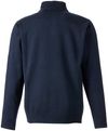Am image of a Custom Harriton Unisex Pilbloc™ Quarter Zip Sweater in DARK NAVY!