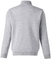 Am image of a Custom Harriton Unisex Pilbloc™ Quarter Zip Sweater in GREY HEATHER!