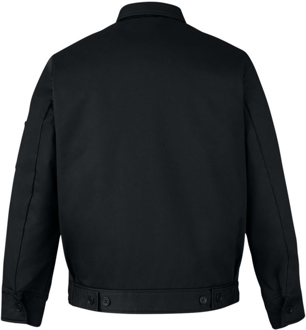 Am image of a Custom Harriton Unisex ClimaBloc Station Jacket in Black!