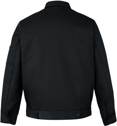 Am image of a Custom Harriton Unisex ClimaBloc Station Jacket in Black!