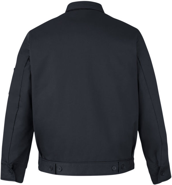 Am image of a Custom Harriton Unisex ClimaBloc Station Jacket in Dark Charcoal!