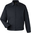 Am image of a Custom Harriton Unisex ClimaBloc Station Jacket in Dark Charcoal!