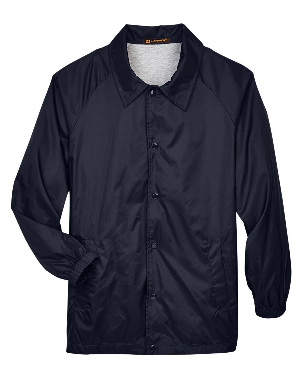 Harriton Adult Nylon Staff Jacket in Navy