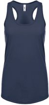Am image of a Custom Next Level Ladies' Ideal Racerback Tank in Indigo!