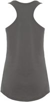 Am image of a Custom Next Level Ladies' Ideal Racerback Tank in Dark Gray!
