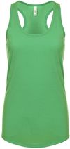 Am image of a Custom Next Level Ladies' Ideal Racerback Tank in Kelly Green!