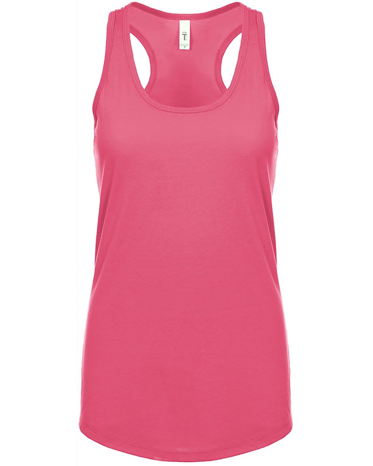 Next Level Ladies' Ideal Racerback Tank in Hot Pink